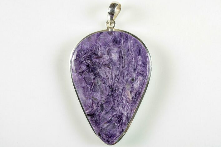 Siberian Charoite Pendant (Necklace) - Sterling Silver #205731